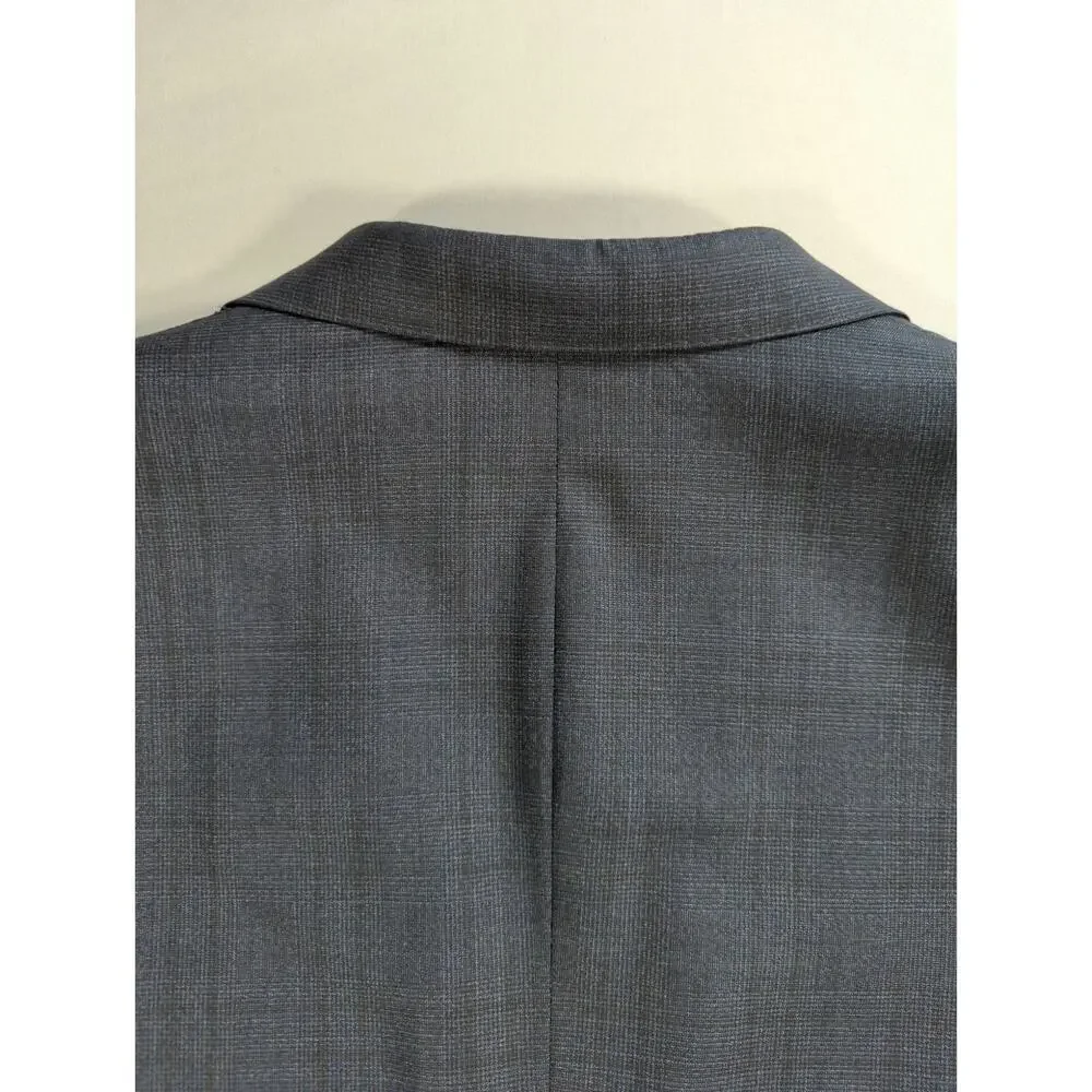 Canali Gray Wool Blazer Sport Coat Mens 42R 52 Made in Italy 2 Button Jacket